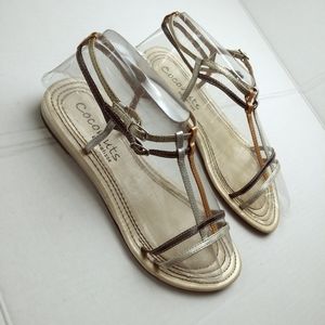 Coconuts by Matisse 7 Cream Strappy Flat Sandal Casual